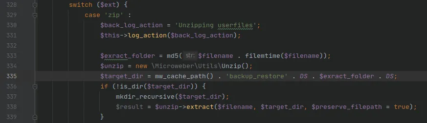 Backup.php - Line 335